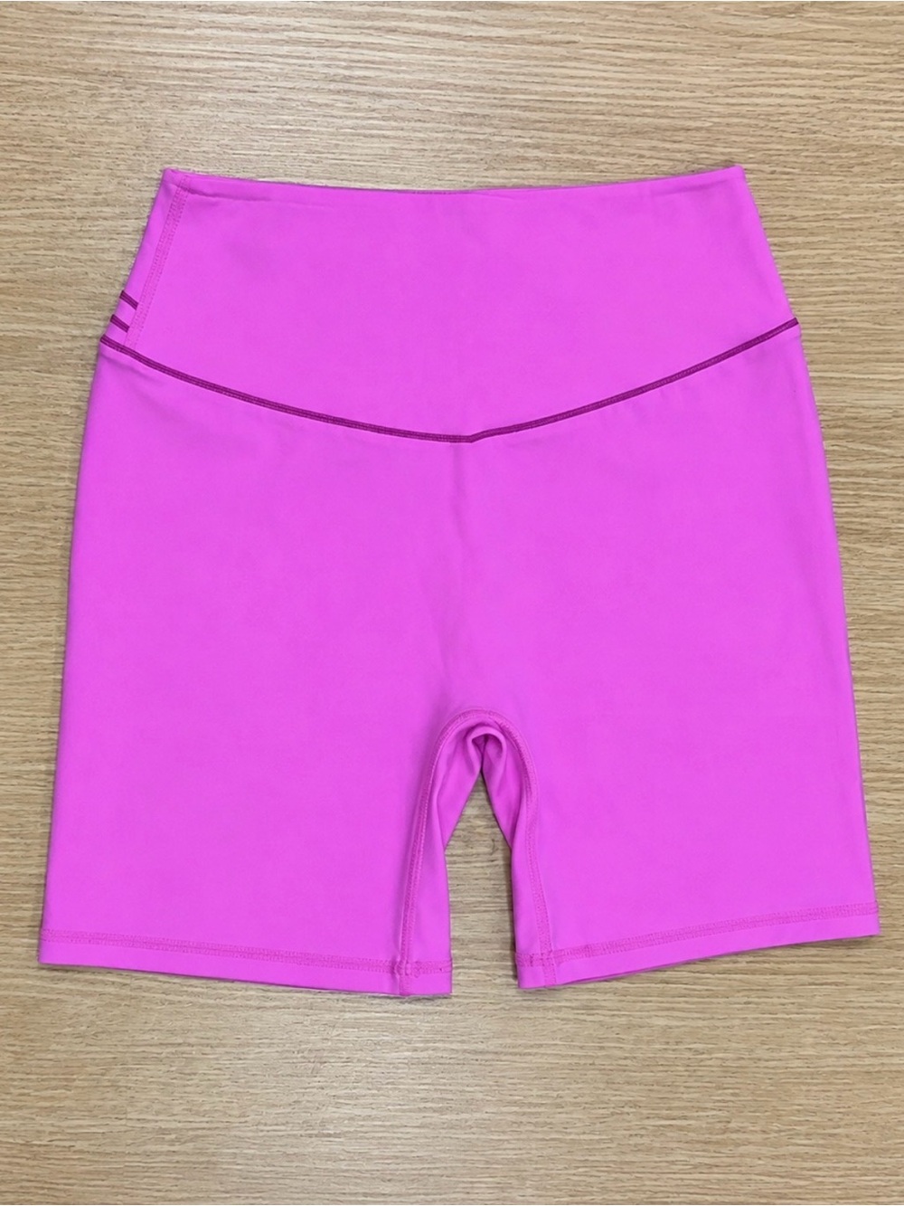 BuffBunny Bright Pink High-Rise Athletic Bike Shorts